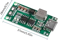 Vista 5 de 2PCS Tipo-C USB 2S 2A Boost Convertidor 8.4V 12.6V 16.8V Step-Up Power Module LiPo Polímero LiPo Batería de Litio Placa de Protección de Carga