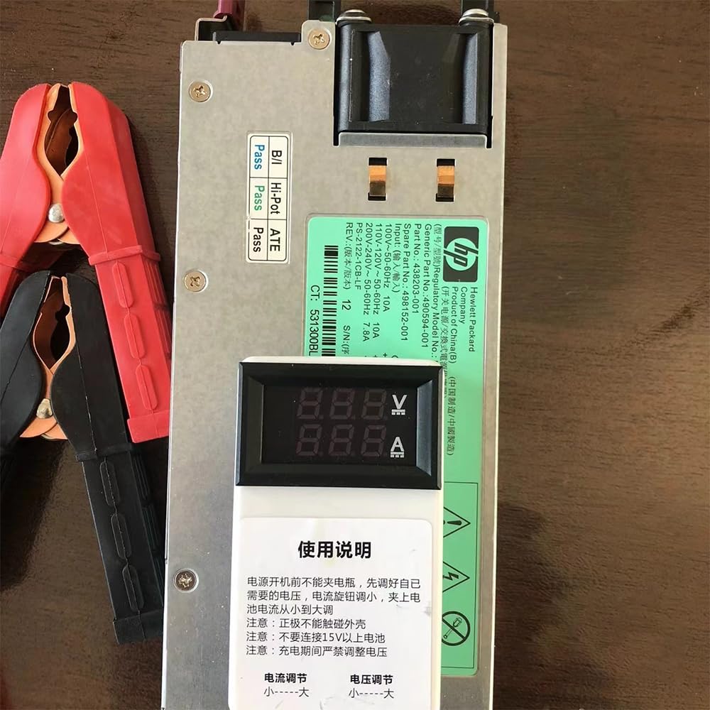 Chargeur de batterie avec courant et tension réglables, 1200 W, 3-15 V, 3-100 A