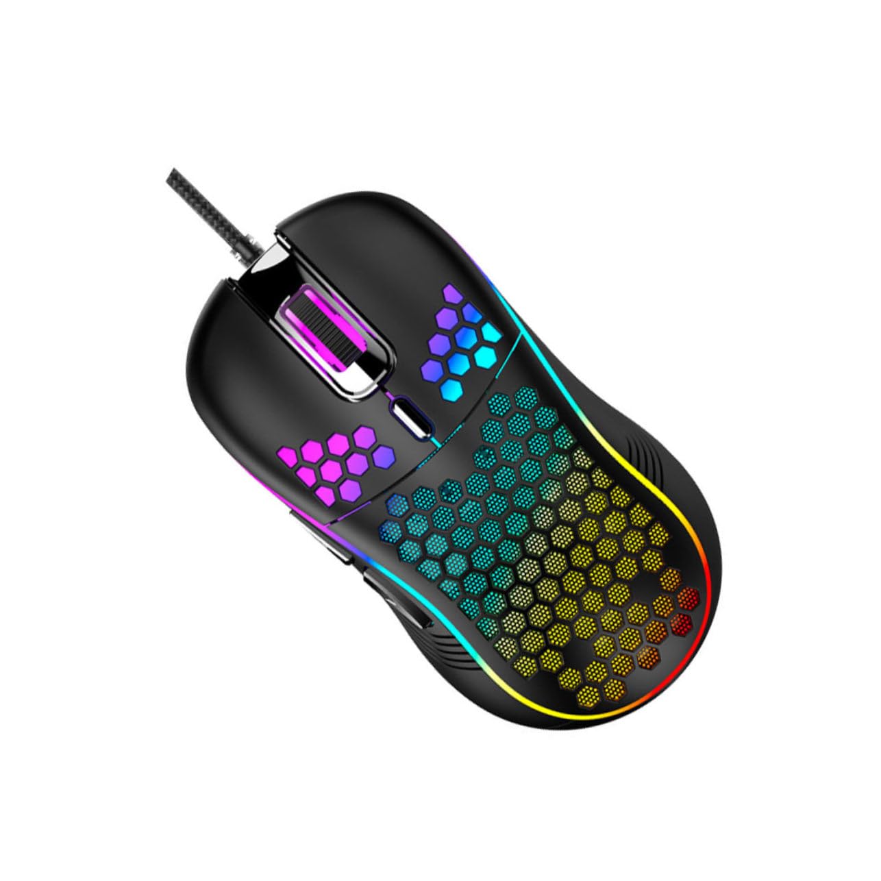 Ratón USB para gaming ergonómico OSALADI con estructura hueca ventilada 8