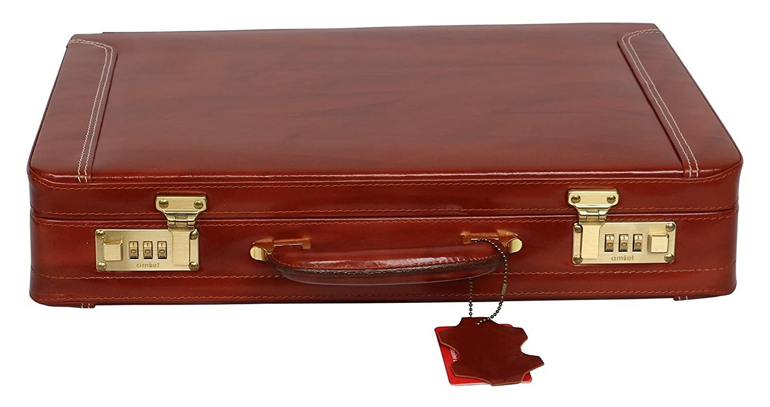 Da leather villa LV Full Grain Natural Leather Briefcase Attache For Men 18 Inch | Briefcase With Lock | Expandable Briefcase | Size 18x12x5 Inch | Laptop Compartment (Tan) (B0CWLQH9HK) Amazon Price History, Amazon Price Tracker