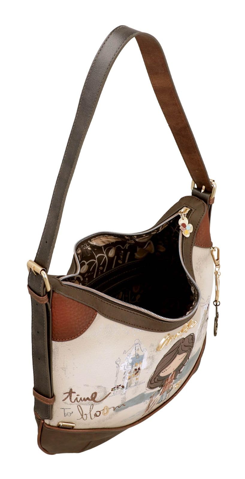 Anekke bolso de hombro Tulip Shoulder Bag Multicolor | Cierre de cremallera, correa ajustable, bolsillo trasero, composición 100% PU, peso 500 g