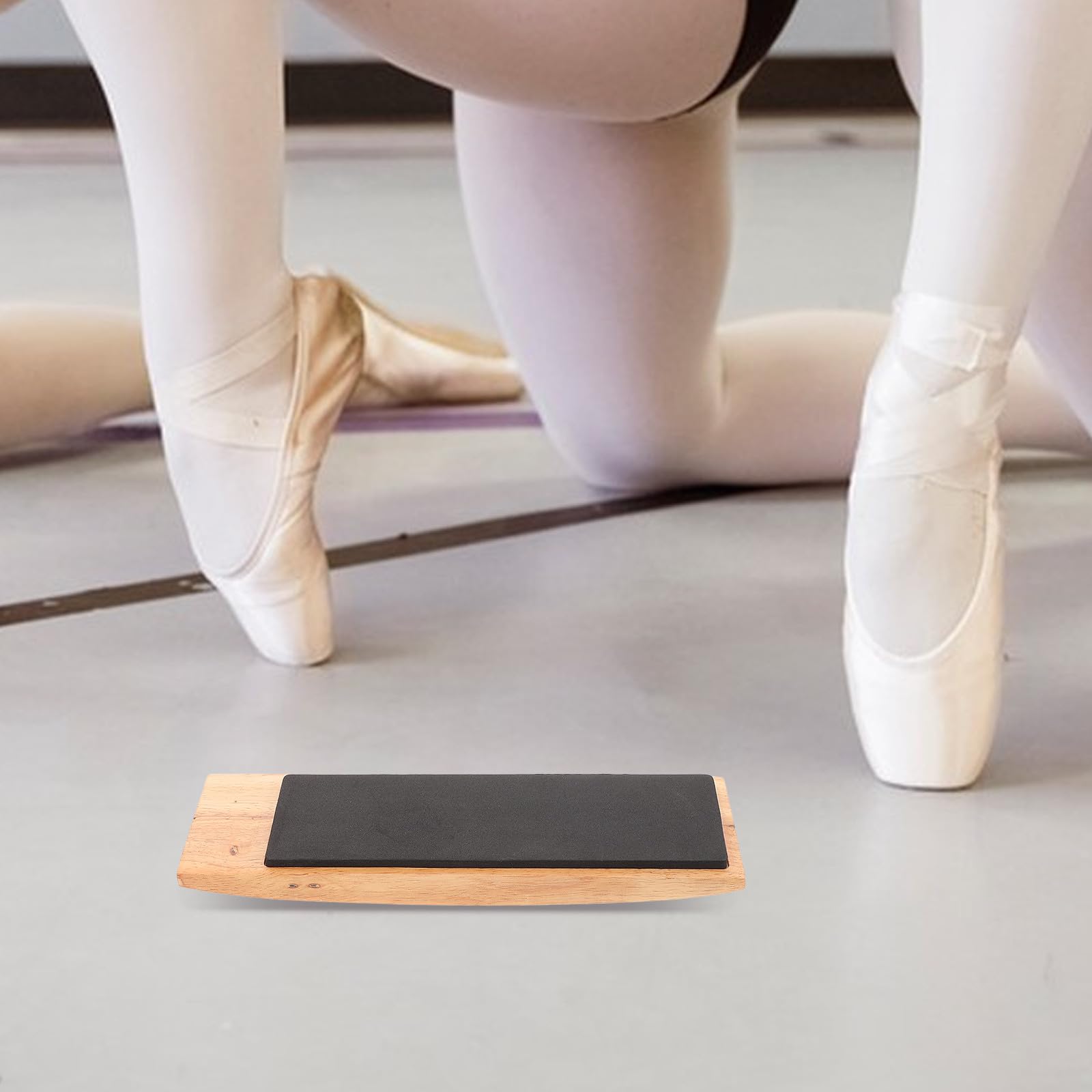 Planche à Pirouettes en Bois Réglable pour Ballet et Patinage Artistique, Disque Tournant D'équilibre Portable, Piste de Claquettes et Planche D'équilibre de Danse, Entraînement