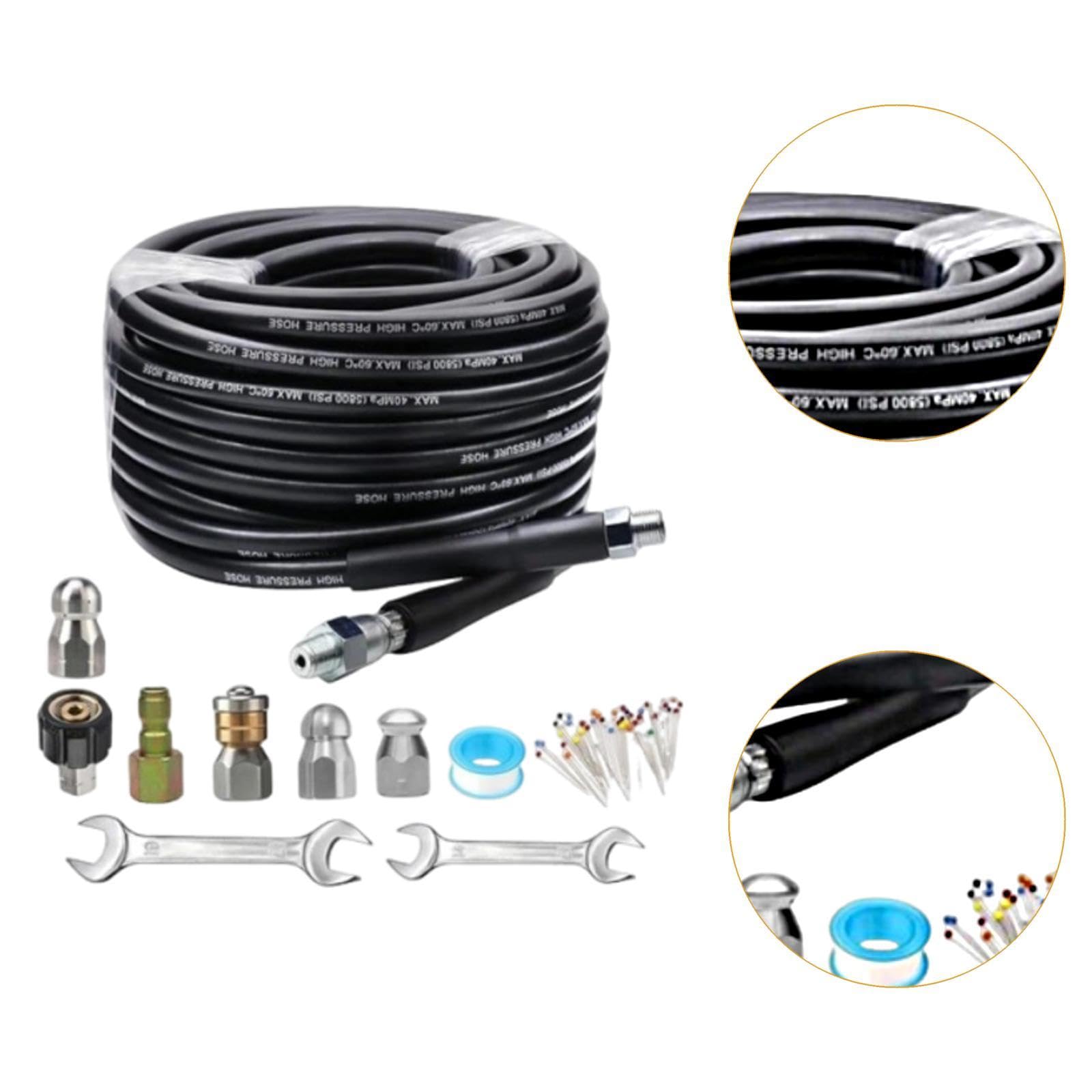Kit de Limpieza de Desagües, Piezas de s, Accesorios Flexibles, Riego de Jardines, Riego de Patios, Riego de Césped, Accesorios para Lavado de, Style a