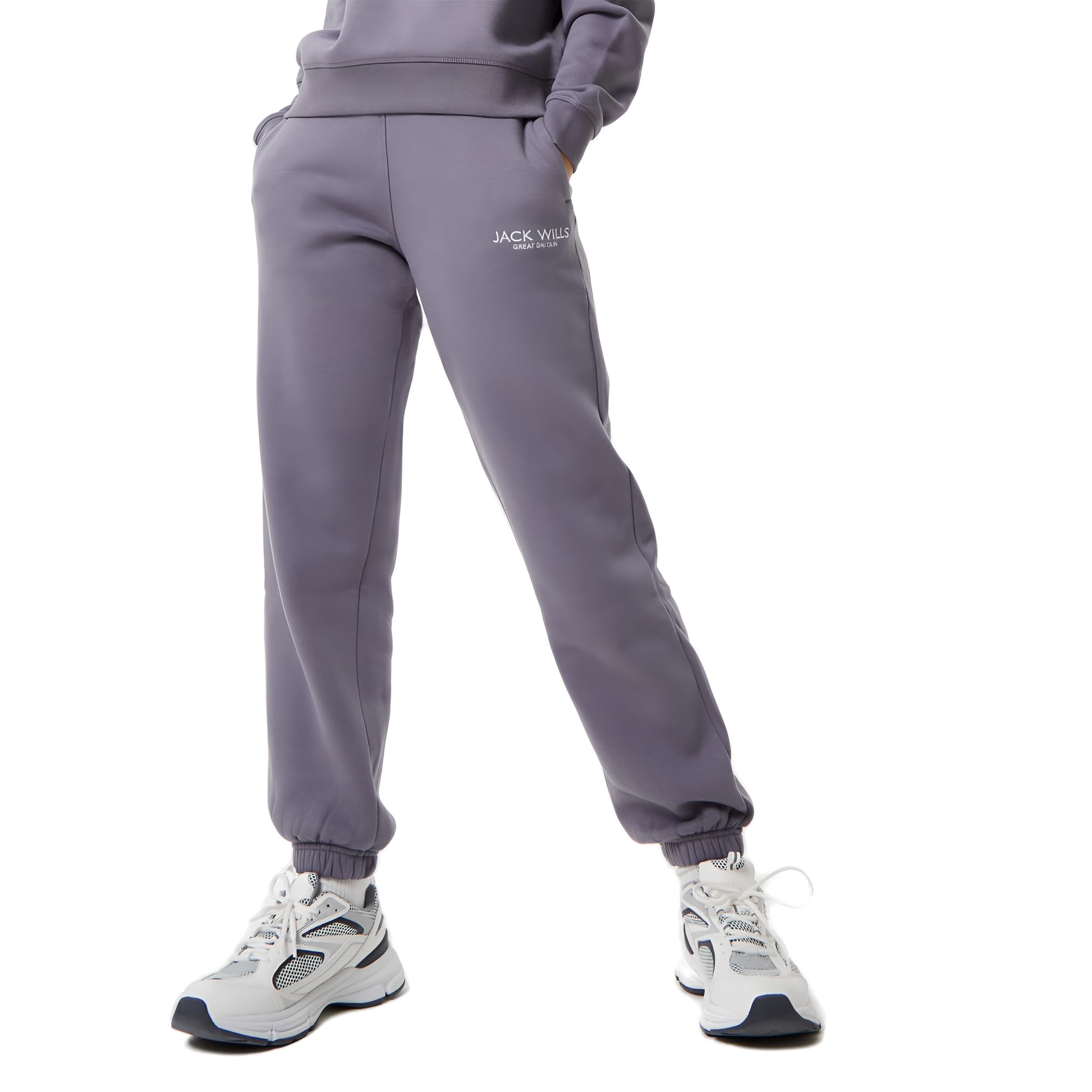 Jack Wills Womens Bayton Relaxed Joggers Dusky Blue 8