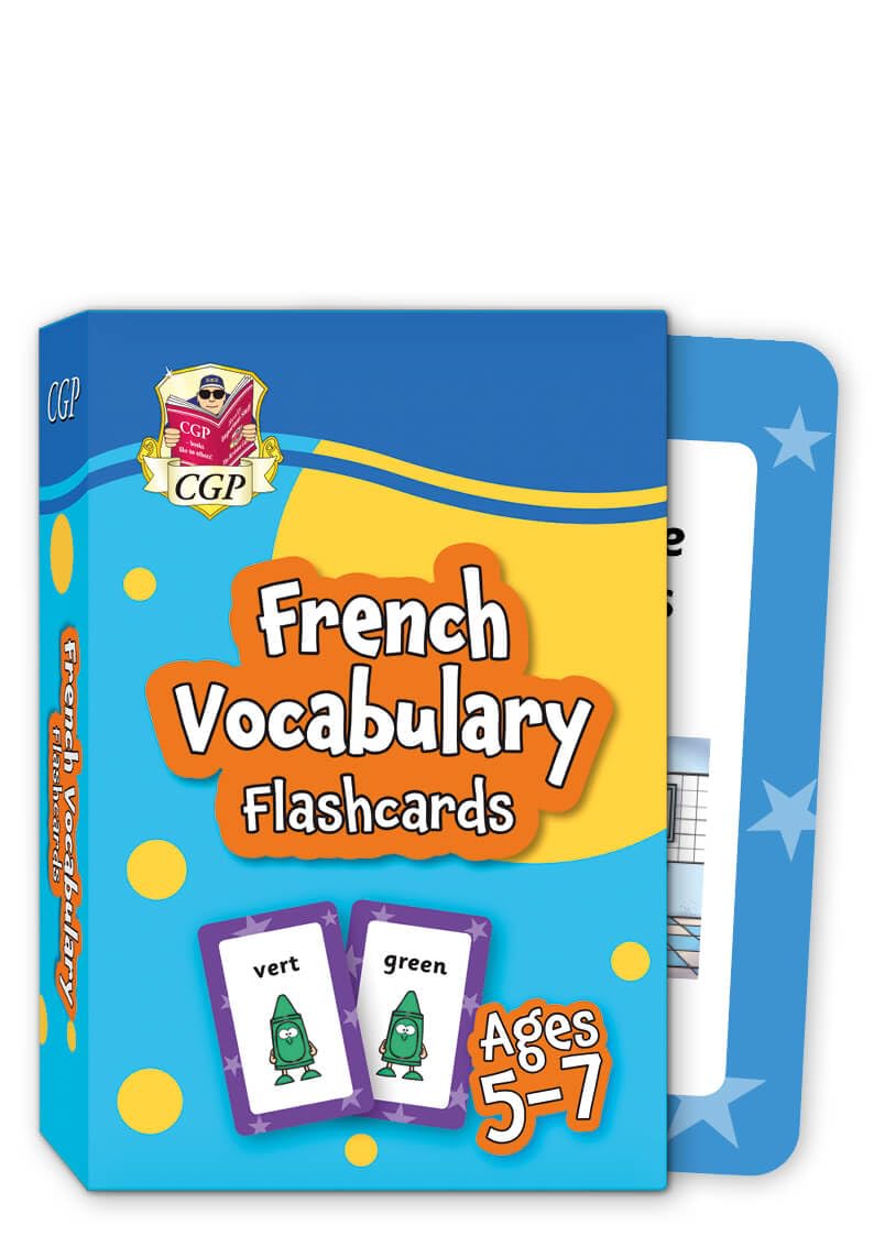 Coordination Group Publications Ltd (CGP) French Vocabulary Flashcards for Ages 5-7 (with Free Online Audio)