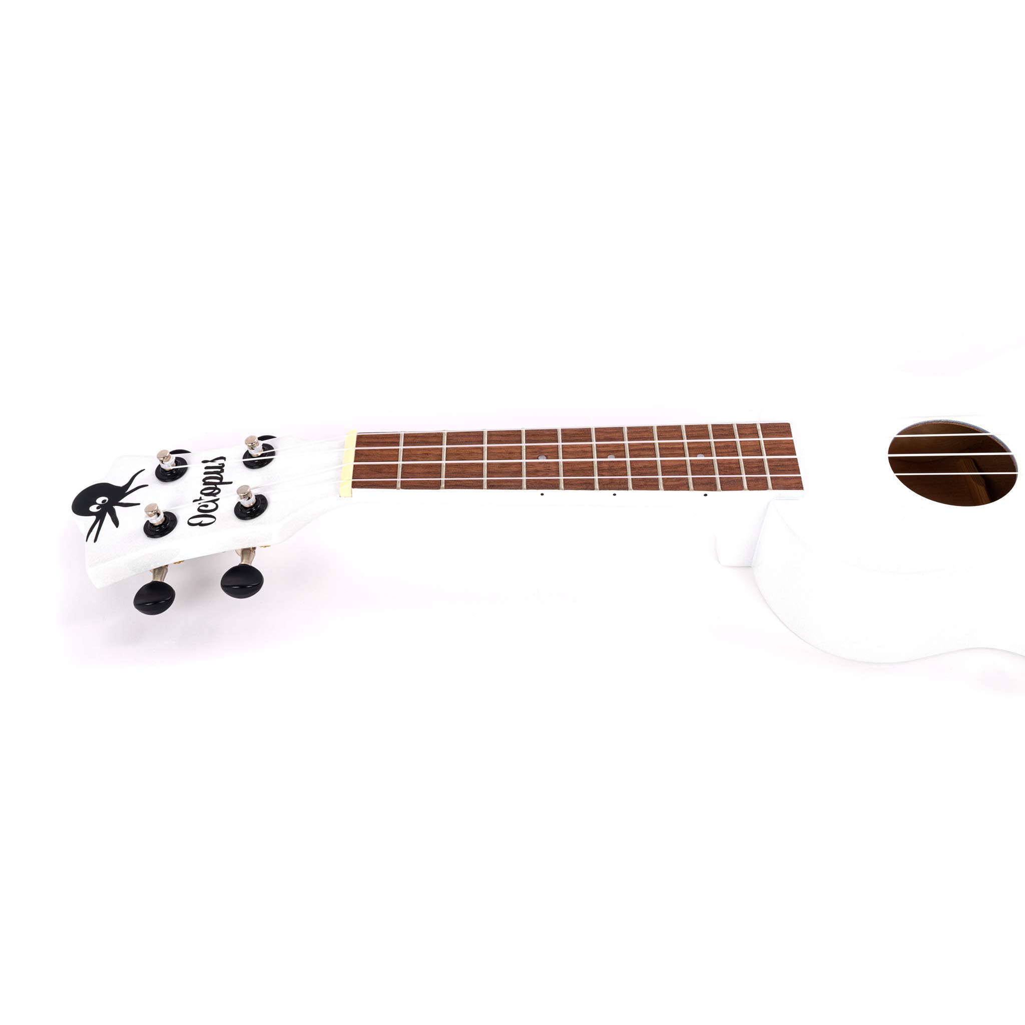 Octopus Ukelele soprano en blanco, completo