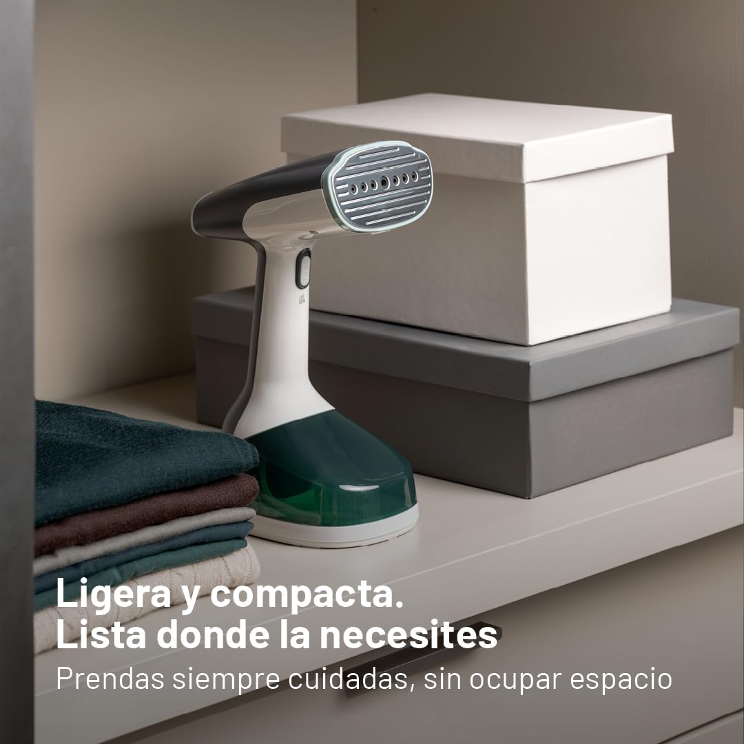 Imetec Steam Easy Comfort Plancha Vertical 1500 W, Vapor 25-30 g/min, Lista en 30 segundos, Depósito de 250 ml, Ligera, Plancha Vertical, Cómoda incluso de viaje