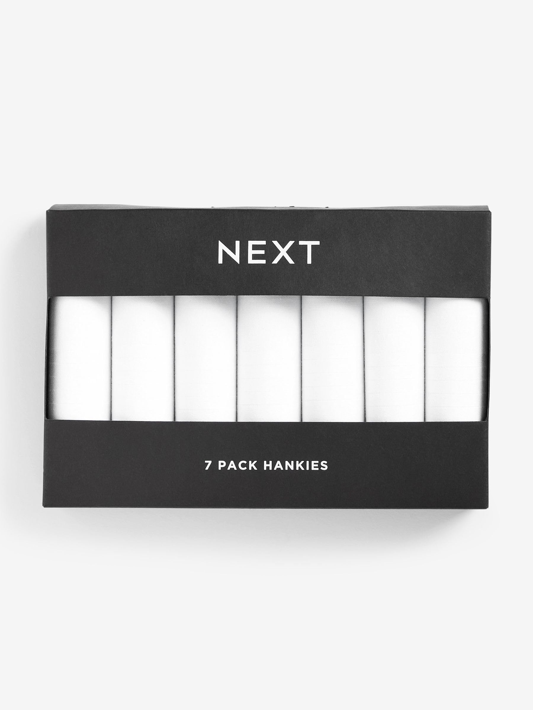 next Uomo Confezione Da Sette Fazzoletti Da Taschino Bianchi Bianco One
