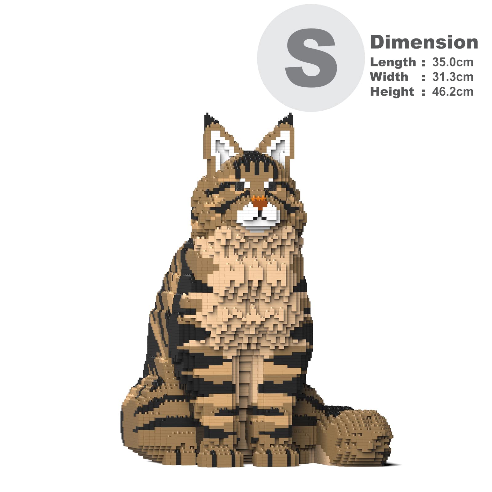JEKCA Maine Coon 01S-M03 - Mattoncini in plastica per gatti, dai 14 anni in su