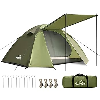 Amazon.co.jp: テント 2人用 4人用 【幅広い内室&通風 携帯超
