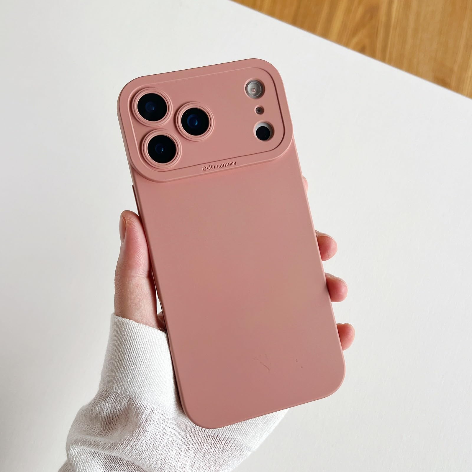 Case for iPhone 17 Pro Max (Color: Pink) Shockproof Soft Silicone