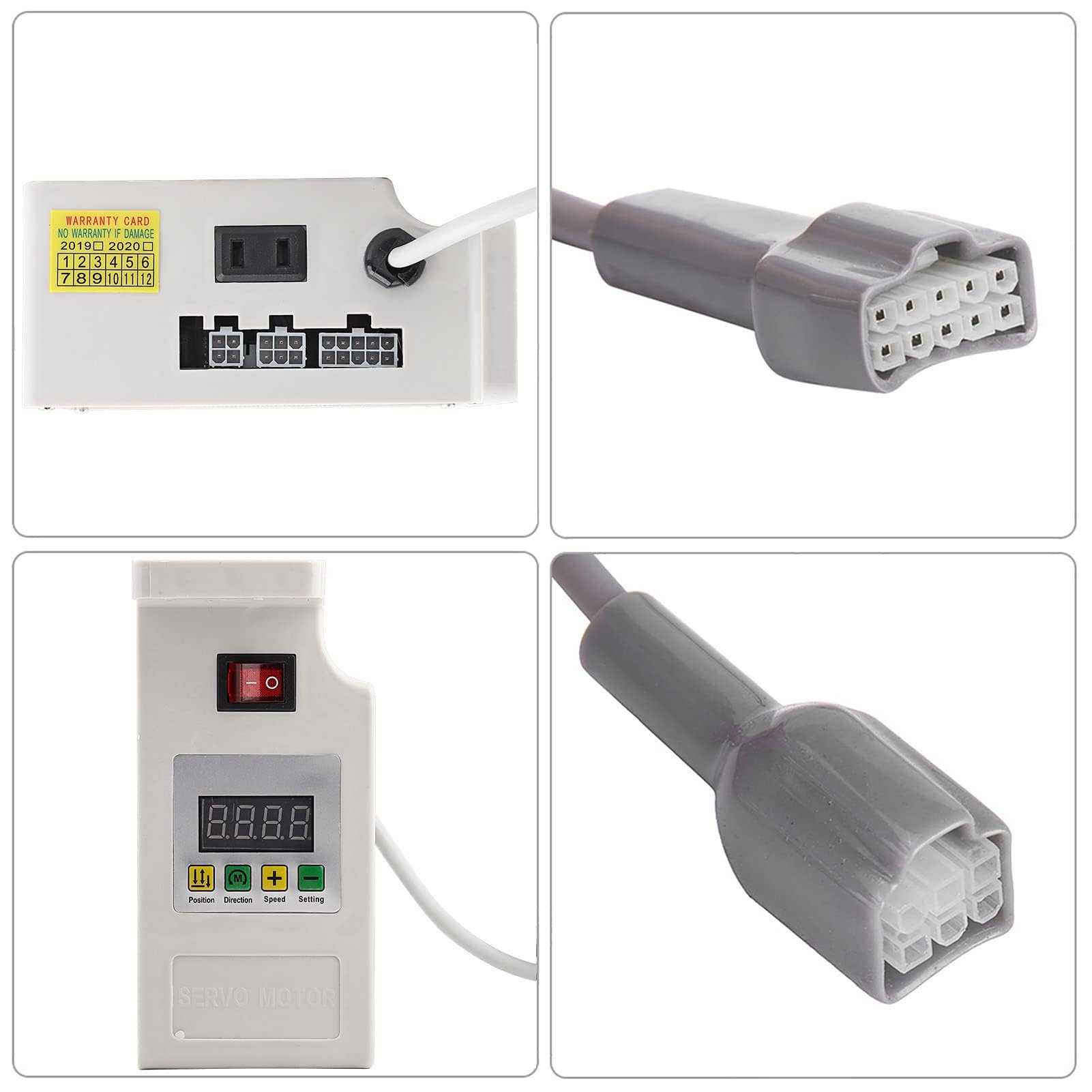 Motore per Macchina da Cucire da 750 W, Macchina per Cucire Industriale Senza Spazzole con Servomotore a Risparmio Energetico per le Famiglie Industriali (220V Spina europea)