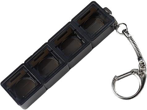 Keyboard Switches Keychain Sampler Testing Tool For Finding The Perfect Key Switches For Mechanical Keyboards LED Light, Black through 4 hole