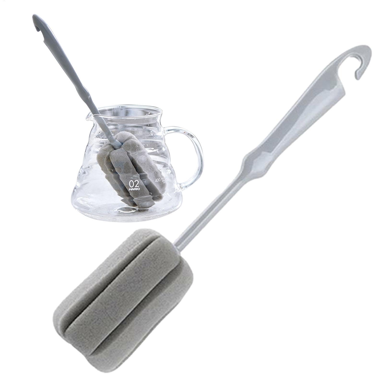 Water Bottle Brush,Long Handle Bottle Cleaning Brush | Cleaning Brush with Sponge Head and Suspension Design, Bottle Brush Cleaner for Narrow Neck Containers