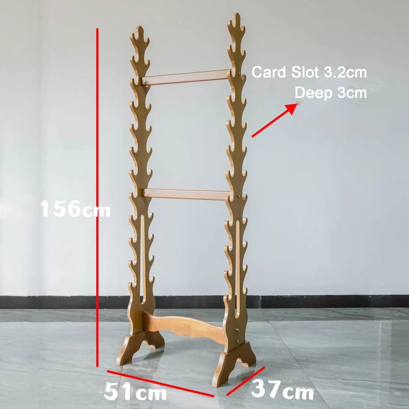 Porta Spada In Legno Per Katana - Supporto Decorativo Nero - Foto 9