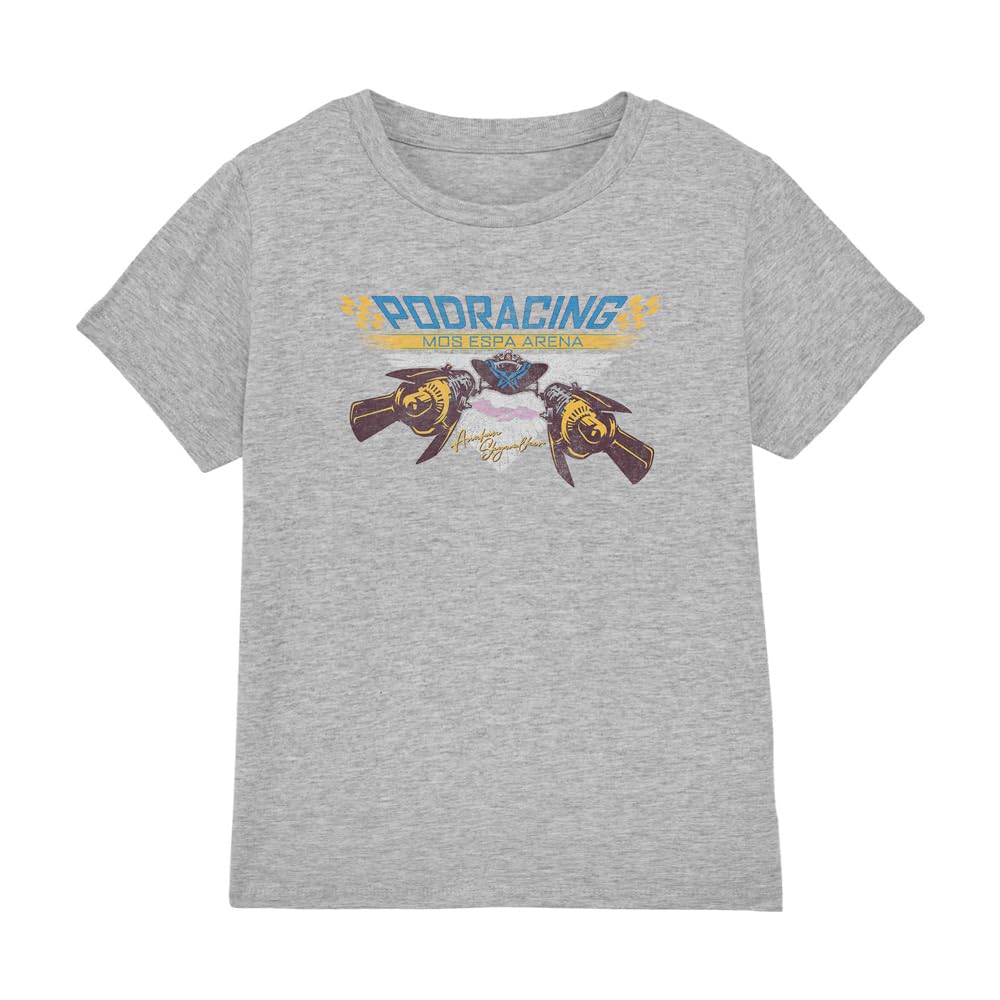 Star Wars Racer Anakin Unisex Kids T Shirt, Athletic Heather, 12-13 Years