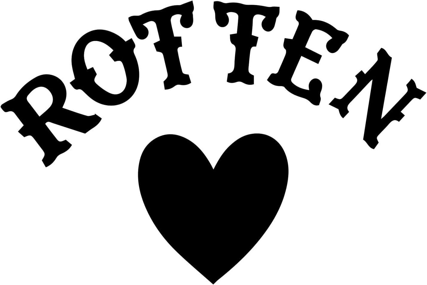 Rotten Heart Quinn Decal Vinyl Sticker Auto Car Truck Wall Laptop | Black | 5.5" x 3"