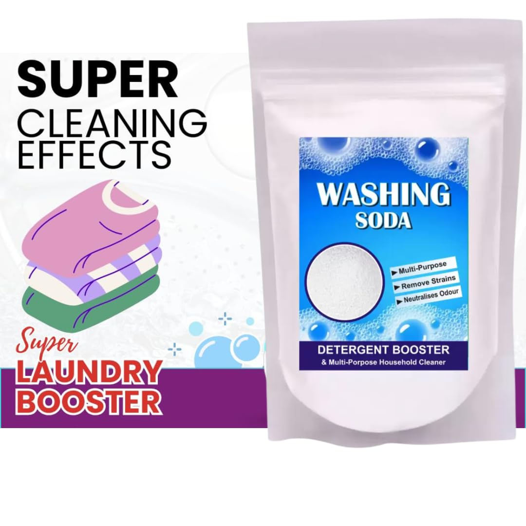 COPY LINE Washing Soda Detergent Booster and Multi-Purpose Household Cleaner, 1kg 2