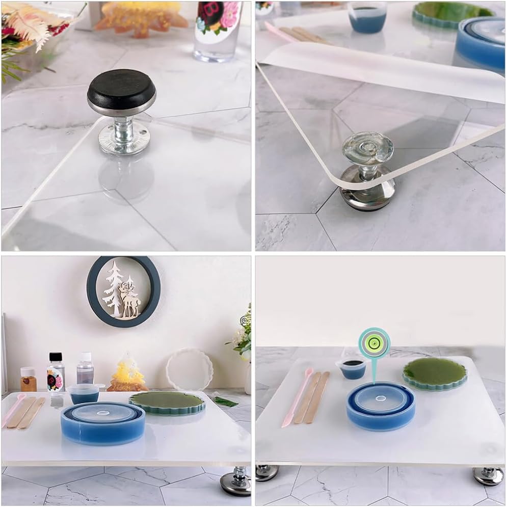 Adjustable Resin Leveling Table Built Level for Epoxy Projects Crafting and Art Workspaces Versatile Height-Adjustable Platform for Stability and Balance