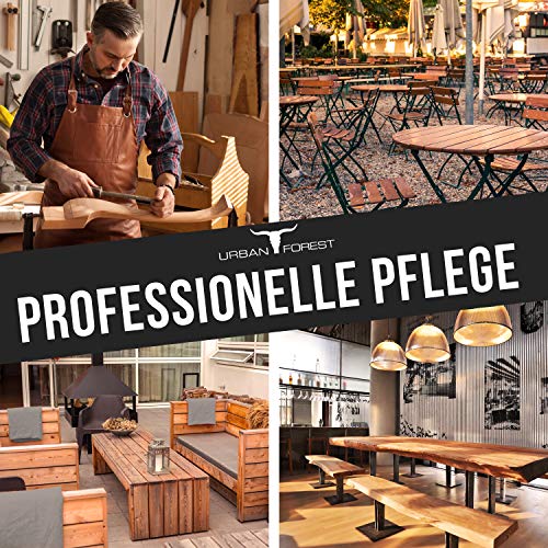 Möbelwachs farblos zur Möbelpflege & Holzschutz für innen und aussen | Holzwachs mit Bienenwachs zur Holzpflege für Holzmöbel | Holz wachsen mit PREMIUM MÖBEL WACHS von URBAN FOREST 500ml