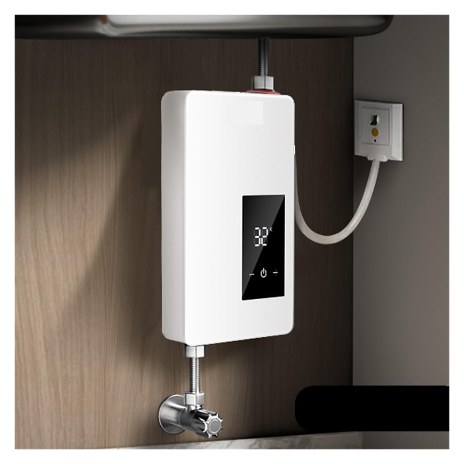 Scaldabagno Elettrico Istantaneo, Cucina Surriscaldata For Uso Domestico, Tesoro Istantaneo Da 3400 W, Scaldabagno Elettrico, Bagno, Riscaldamento Rapido per RV Cucina Bagno(B 5500W)