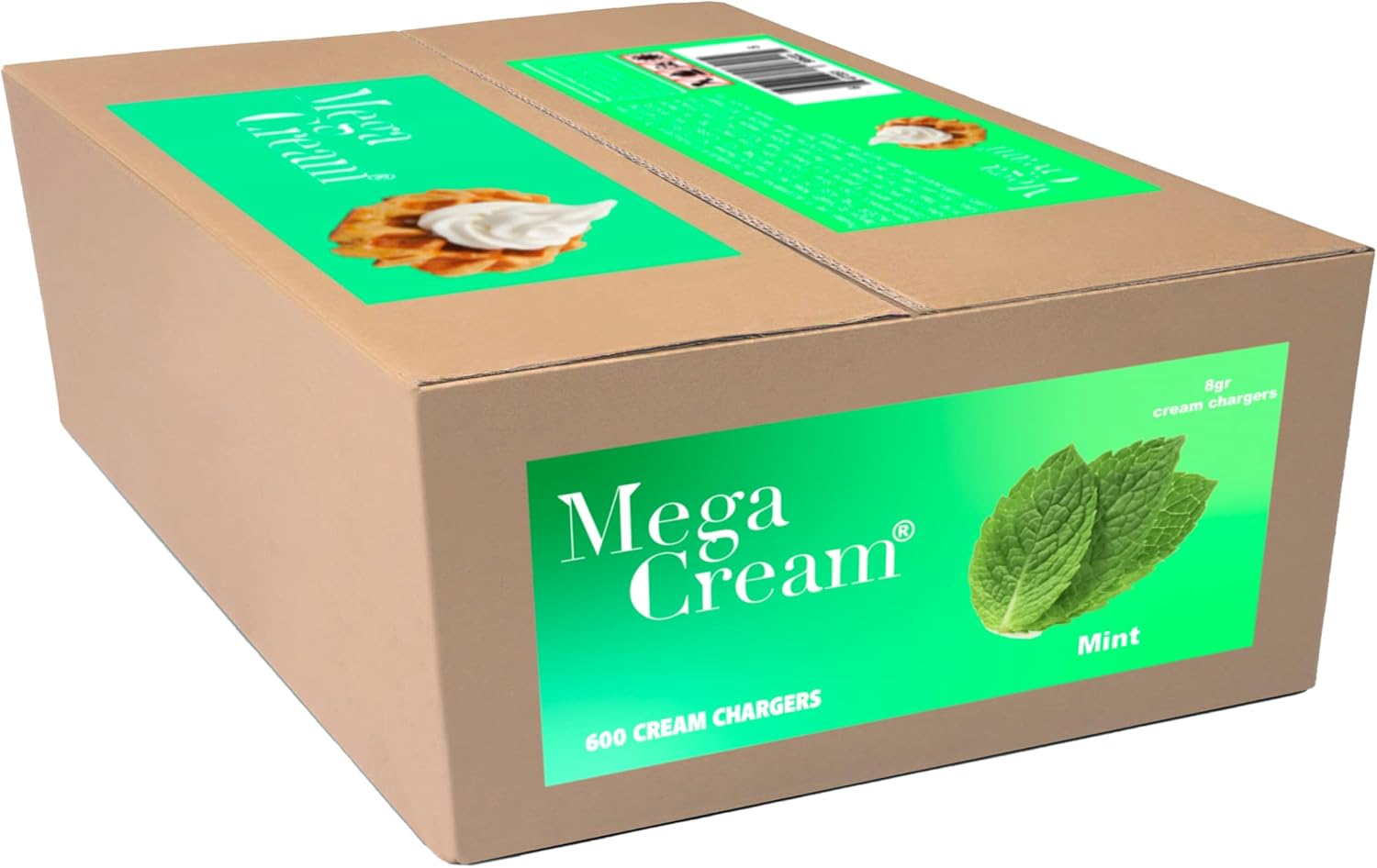 MEGA CREAM Mint Whipped Cream Chargers,N2O Nitrous Oxide 8