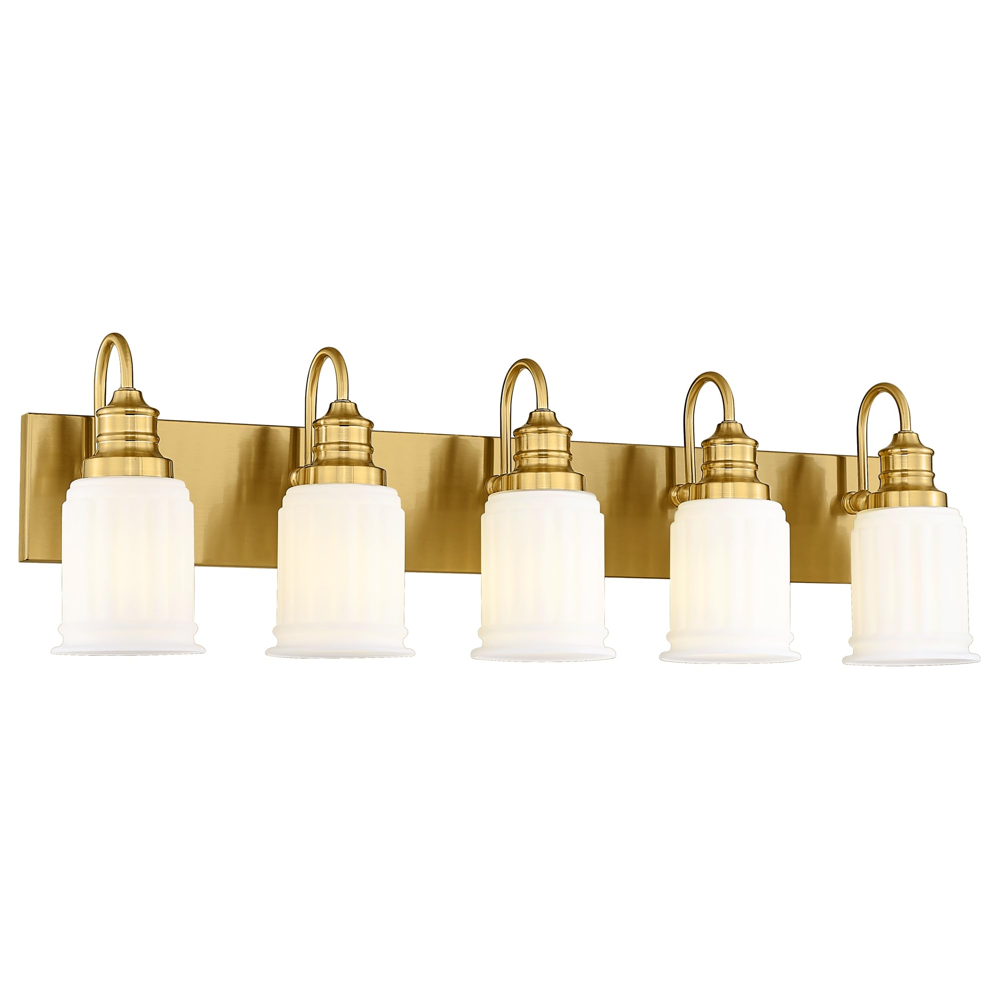 HWH INVESTMENT 5-Light Bathroom Vanity Light, Brushed Gold, 5HZG106B-5W BG