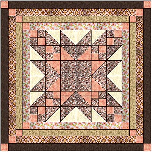 Material MavenEasy Quilt Kit Elegant Star Peach Tree/Precut Ready to Sew!!