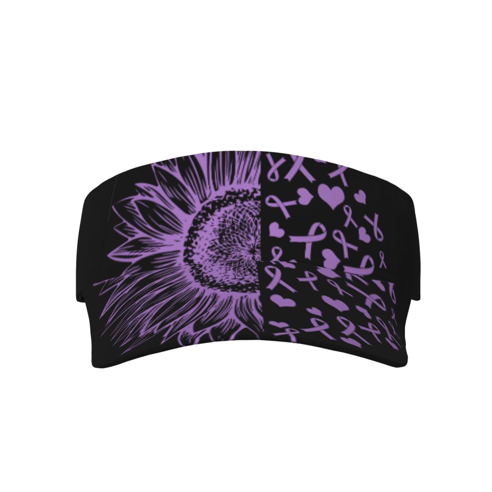 Asbwuo Unisex As Pic Sunflower Hodgkin Lymphoma Cancer Awareness Sun Visor Hats Sport Wear Athletic Sun Visor Caps Adjustable Sun Protection Visors For Women Men
