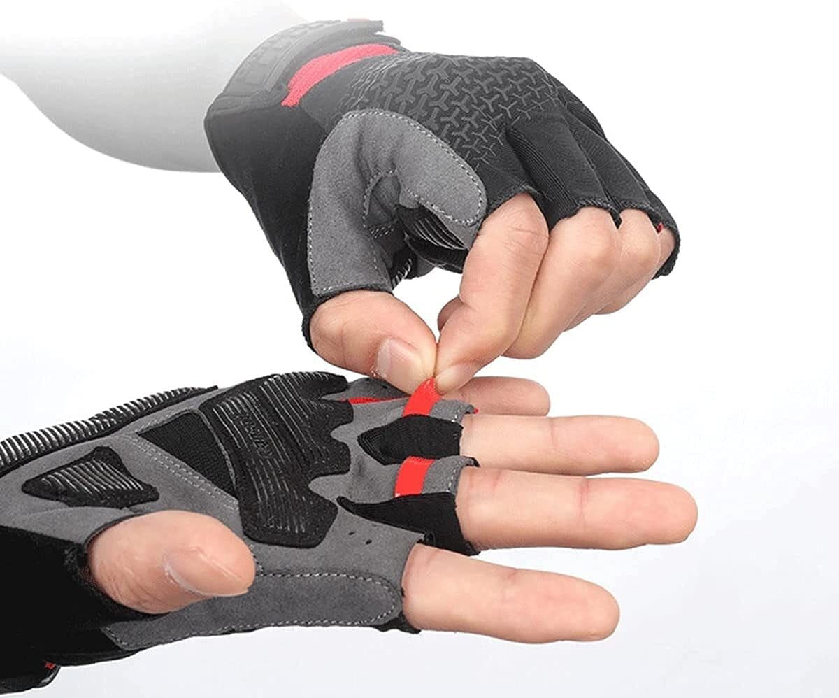 Fahrradhandschuhe, Halbfinger, Fahrradhandschuhe, Halbfinger, Sommer-Fahrradhandschuhe, Halbfinger, Sport, Fitness, Handschuhe für Damen und Herren, Kurzfinger, Mountainbike, Rennrad, geeignet für die