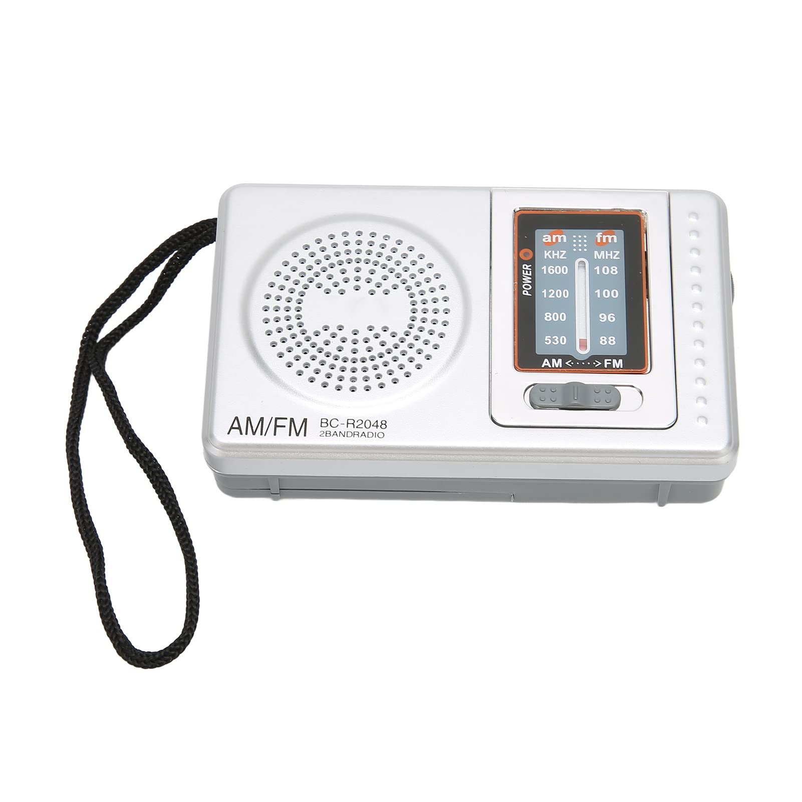 Portable Shortwave Radio, AM FM Battery Operated Transistor Radio with Bass Speaker, Clear Sound for Home Office Travel