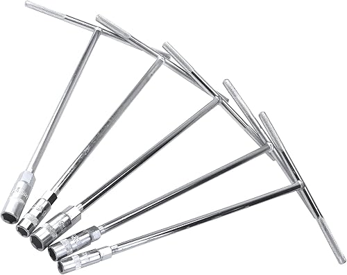 Miniatura 1 de Juego de llaves hexagonales métricas con mango en T de 0.315 in, 0.354 in, 0.394 in, 0.433 in, 0.472 in, 5pcs