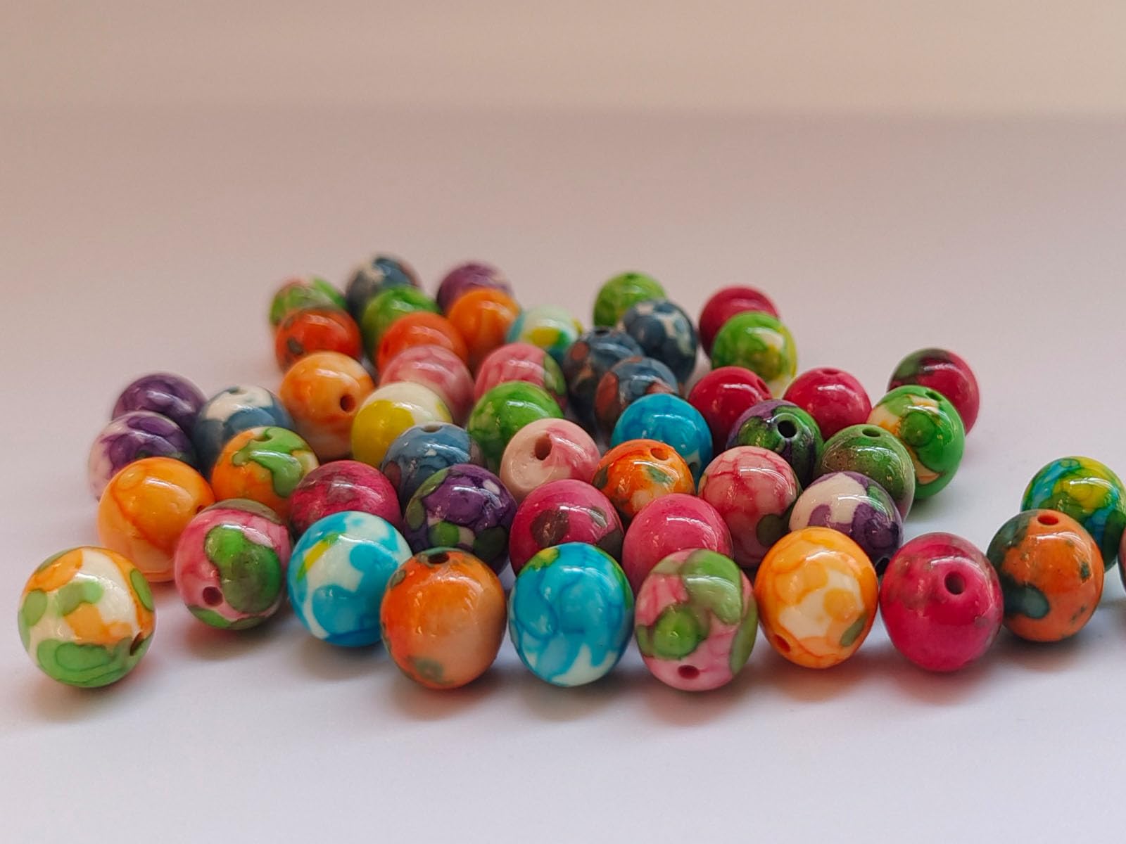 Cuentas de piedra de 6 mm, 15 colores, 750 cuentas redondas sueltas y suaves para hacer pulseras, collares, joyas (6 mm, 80617 colores mezclados)