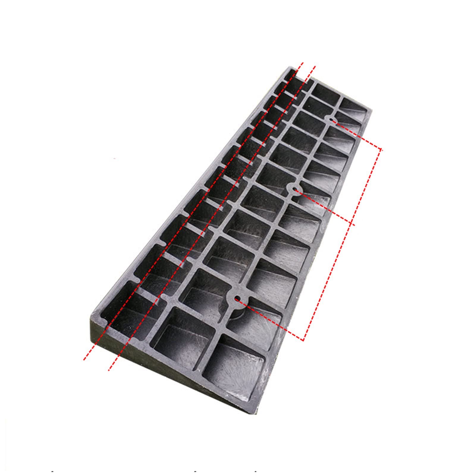 Loading Ramps, Threshold Ramp, Rubber Car Curb Ramps, Portable Lightweight Threshold Ramp, Anti-Slip Heavy Duty Shed Ramp for Car, Bike, Motorcycle, Driv