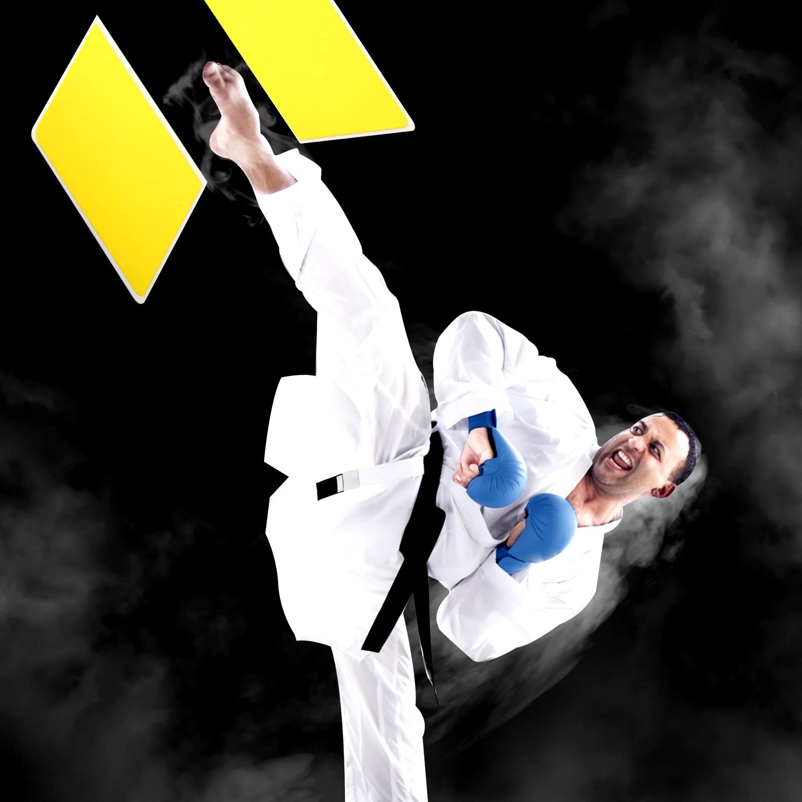 SAVITA Lot de 4 planches incassables pour arts martiaux, taekwondo, karaté, MMA avec 4 niveaux de difficulté - Équipement de boxe en EVA pour adultes et enfants pour l'entraînement des ninja