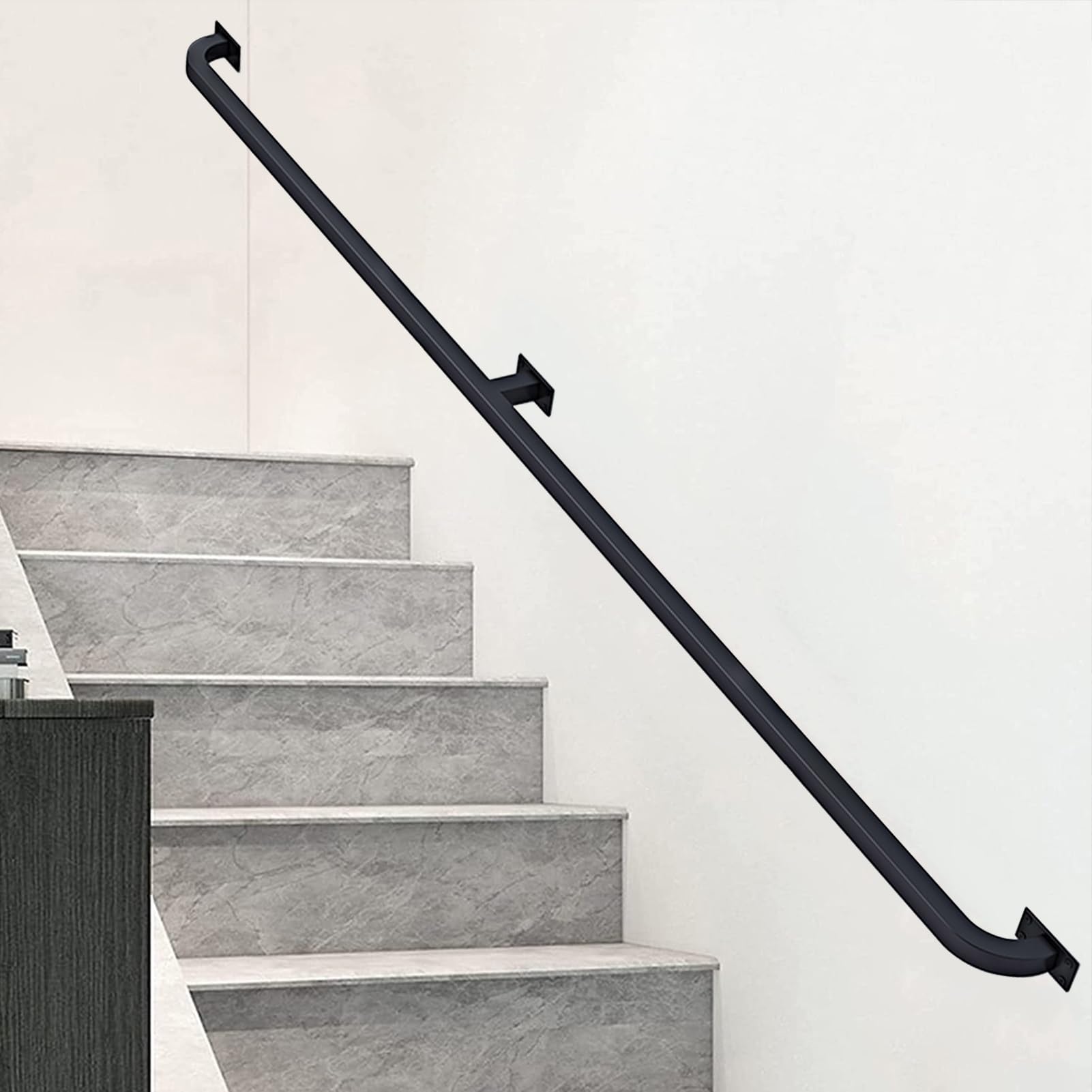LWJSOCP Stair handrail Stair Handrail for Indoor Stairs, Modern Hand Railing Grab Bar Set | Barefoot Rail, Non-Slip Safety Stair Railing for Porch, Garage, Staircase, Front Entrance Stairs (Size :