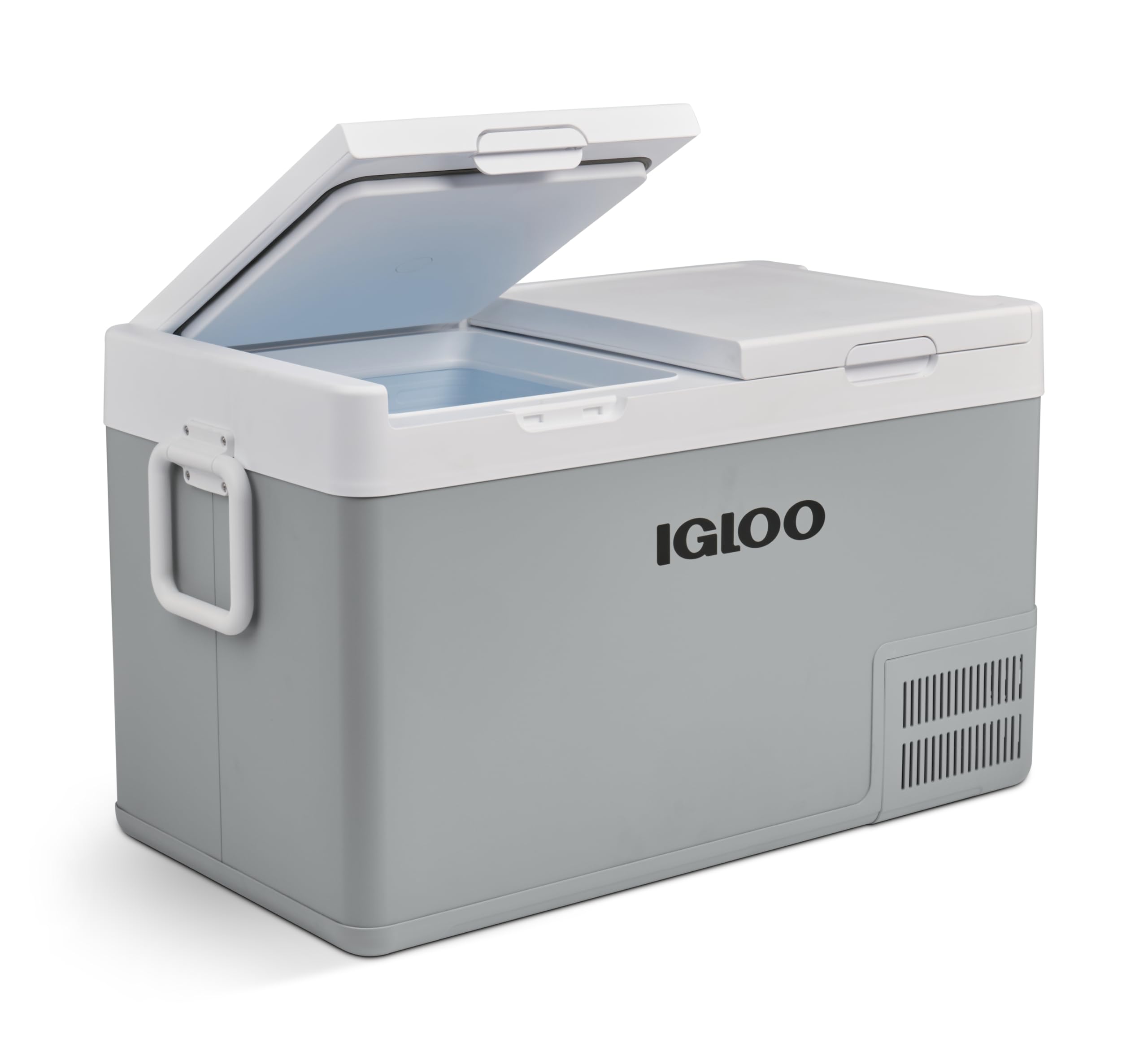 Igloo ICF80 Kompressor Kühlbox 78L – 12V/24V & 230V elektrische Kühlbox mit Tiefkühlung bis ‑18°C – XXL Mini-Kühlschrank für Camping, Wohnmobil, Auto & Boot – hohe Kapazität & energieeffizient