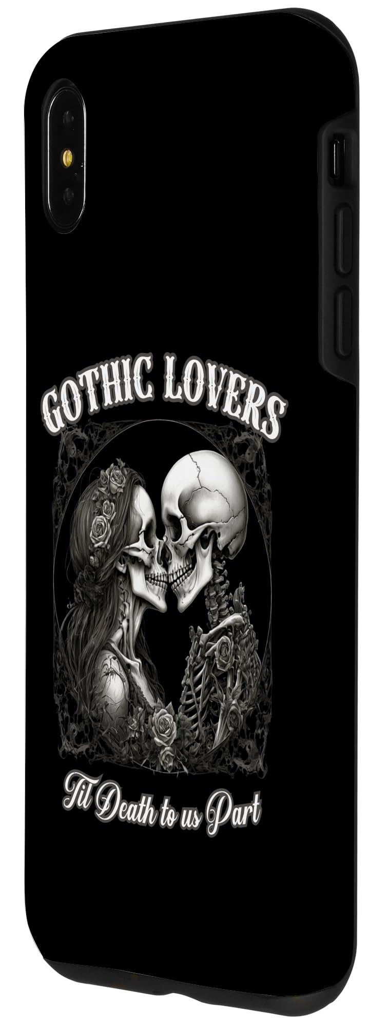 iPhone XS Max GOTHIC LOVERS til death to us part eternal love design Case - Image 2