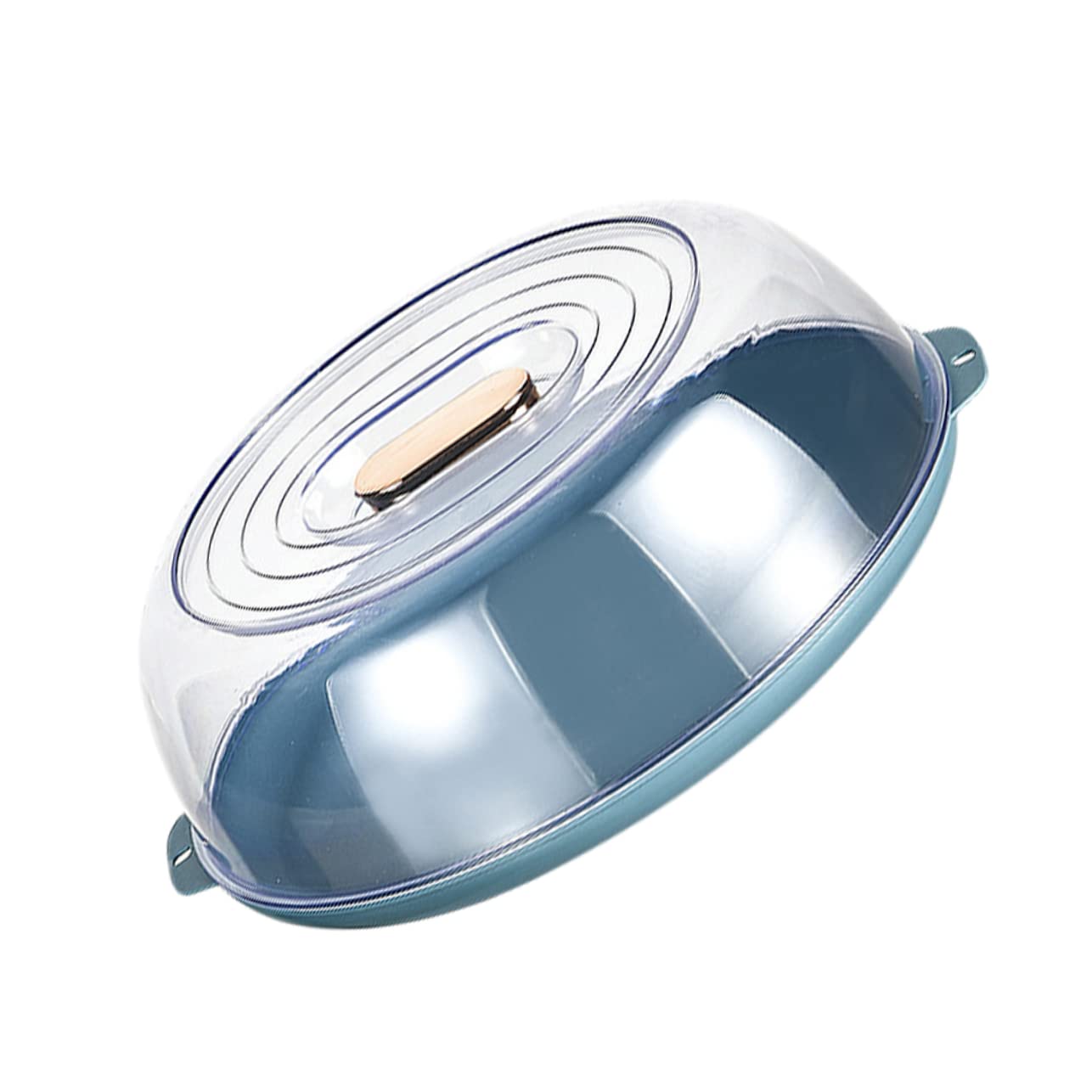 TIDTALEO 1pc Food Warmer Microwave Lid Cover for Food Plastic Food Dome Tent Food Plate Cover Microwave Cover Splatter Guard The Pet Blue Dish Protective Cover Dish Cover Food Cover Round