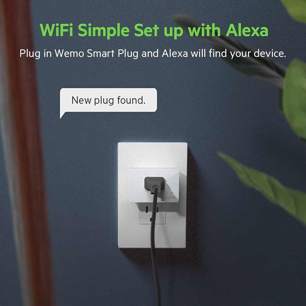 Wemo Smart Plug Simple Setup Smart Outlet for Smart Home Control Lights and Devices Remotely Works w Alexa — view 8