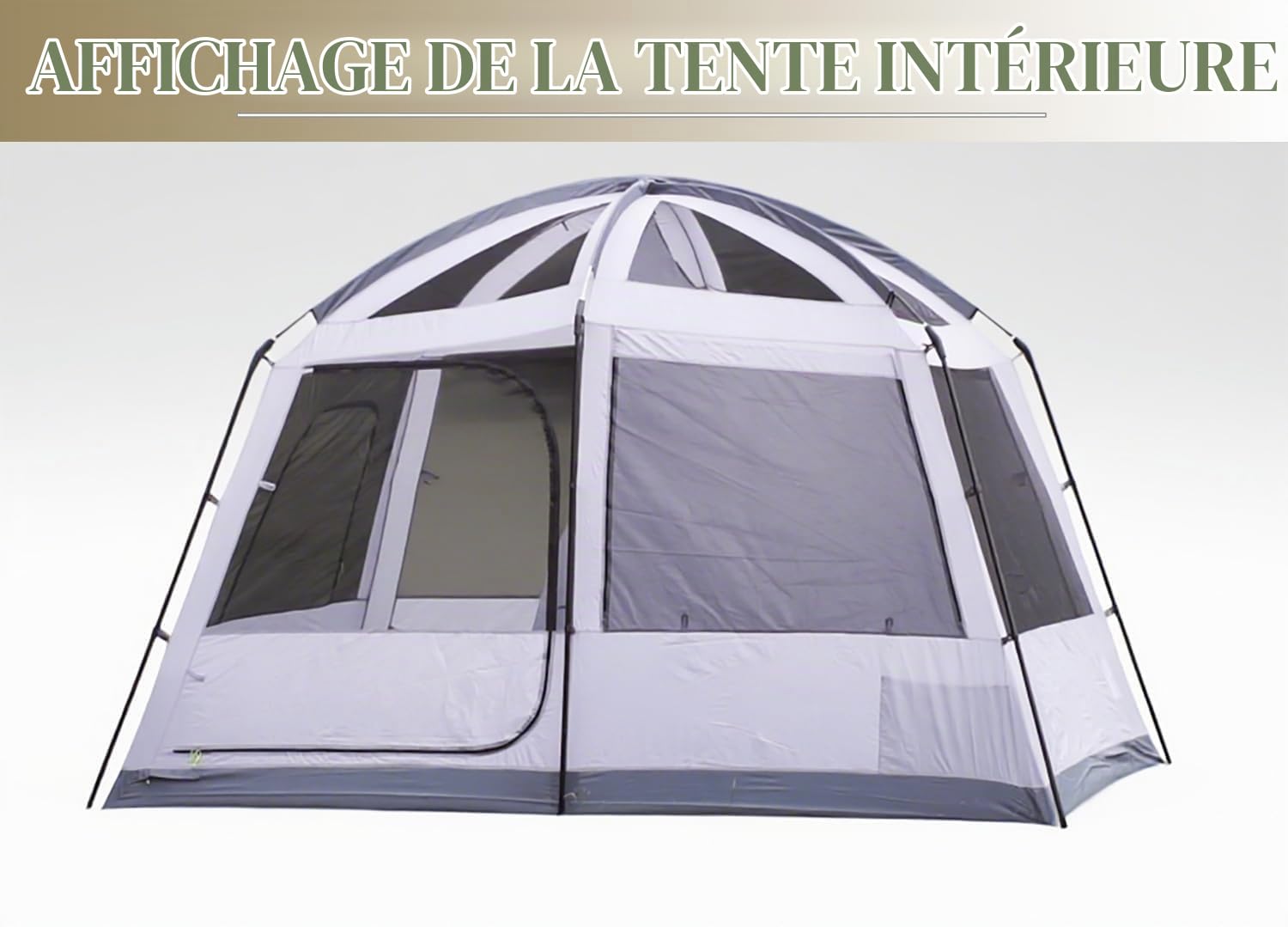 Three Bears Tente pour 6 Personnes, Double Couche imperméable pour Le Camping en Famille, vestibules Avant et arrière comme auvents Pare-Soleil (Bleu)