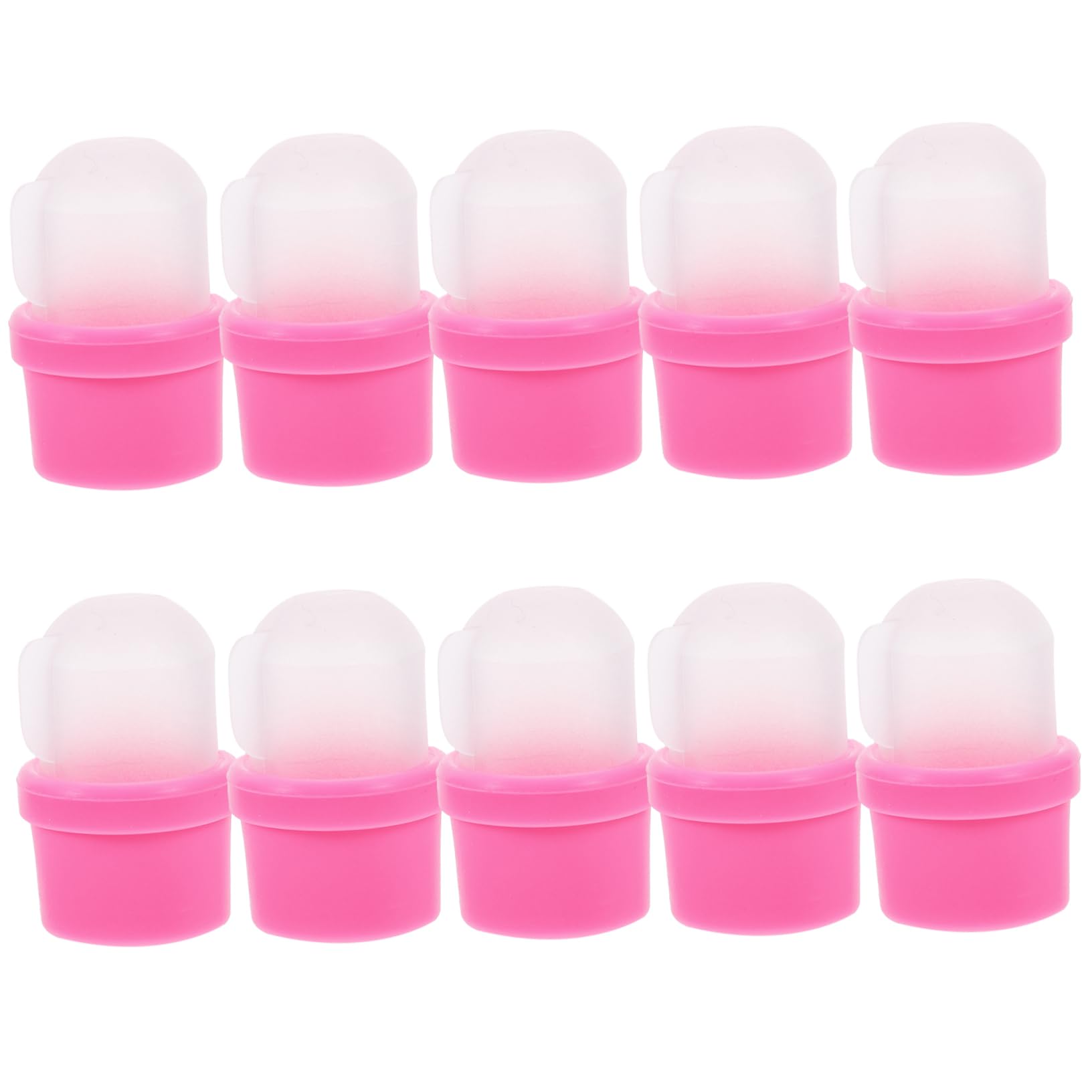 HAPINARY 20pcs Manicure Nail Soaker Remover Caps Reusable Nail Polish Removal Tool for Gel and Simple and Design for Home Salon Use