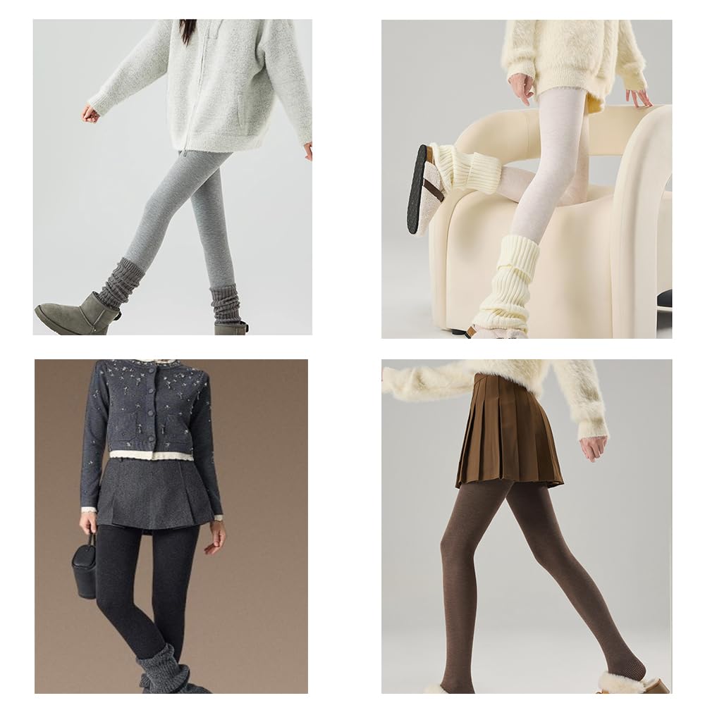 Legging thermique pour femme - 1 pièce - Collants thermiques opaques et chauds - Taille haute - Pour le sport, la gym, le quotidien, l'extérieur et la maison - Pour l'hiver