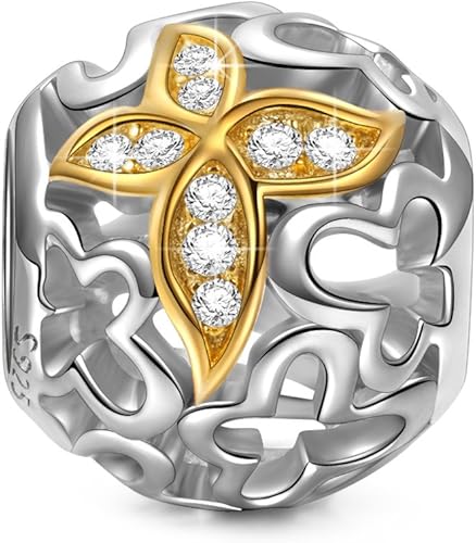 NINAQUEEN Abalorio de plata de ley 925 Dance of Nature Butterfly circonita cúbica 5A y esmalte aplicado a mano caja de joyería incluida para regalo