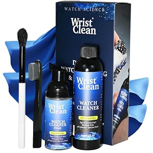 Deluxe Watch Cleaning Kit with Microsuds Tech Watch Cleaner 50ML Foam 4oz Refill Large Watch Jewelry Cleaner Cloth