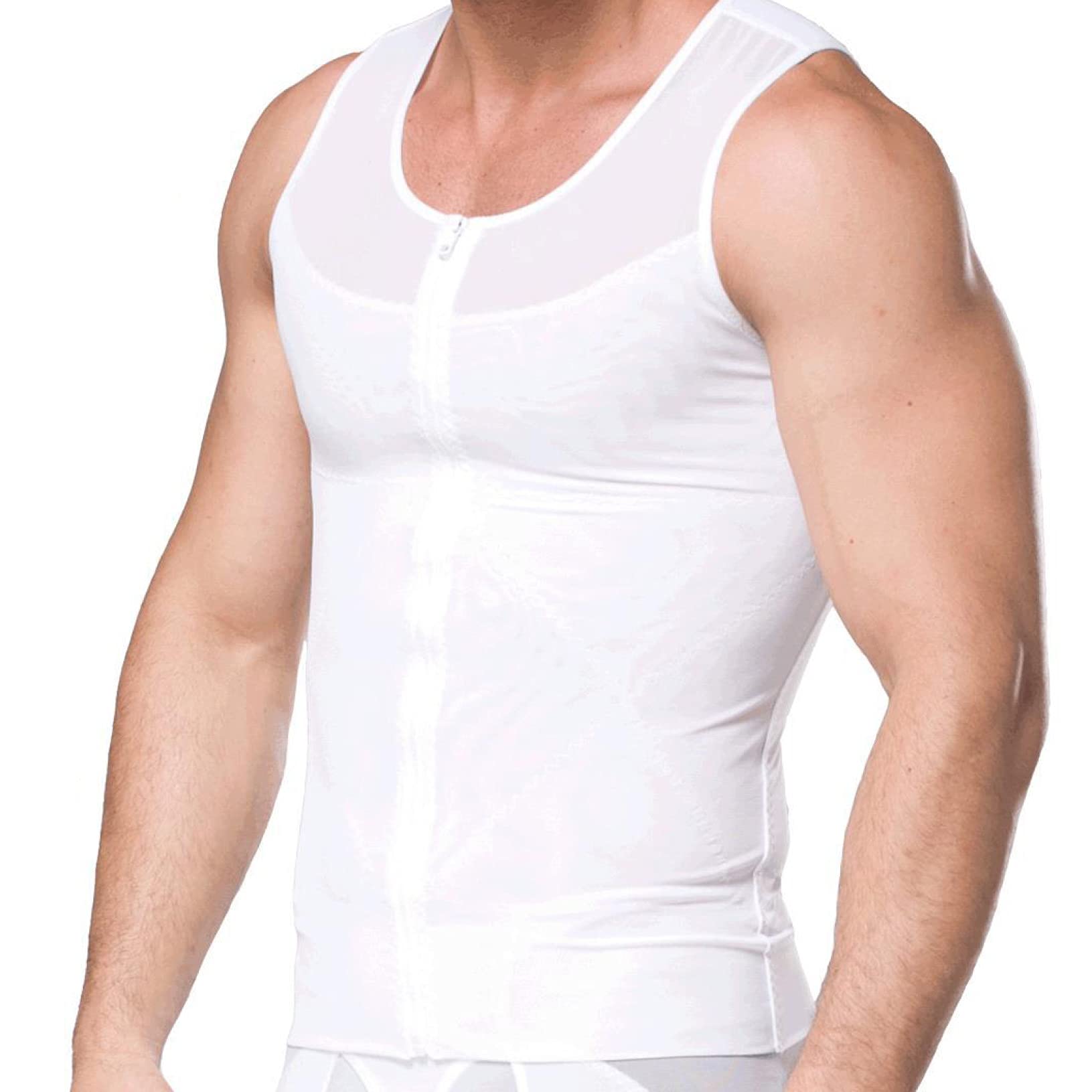 TTDGYYXW Camisa de compresión Moldeadora para Hombres, Reductor de Cintura, Chaleco Ajustado con Control de Barriga para Adelgazar el Cuerpo