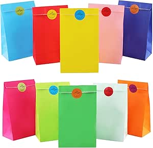 Amazon: Bolsas de Papel Kraft Colores para meter las chuches del candy bar