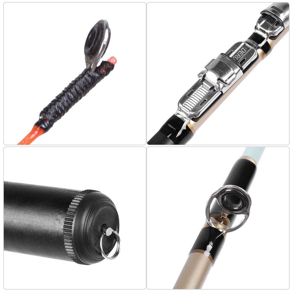 注目⚫︎釣竿・３点セット⚫︎引取限定 Amazon | 釣り竿セット 1./1.5m/1.8m/2.1m 伸縮式釣竿 超軽量