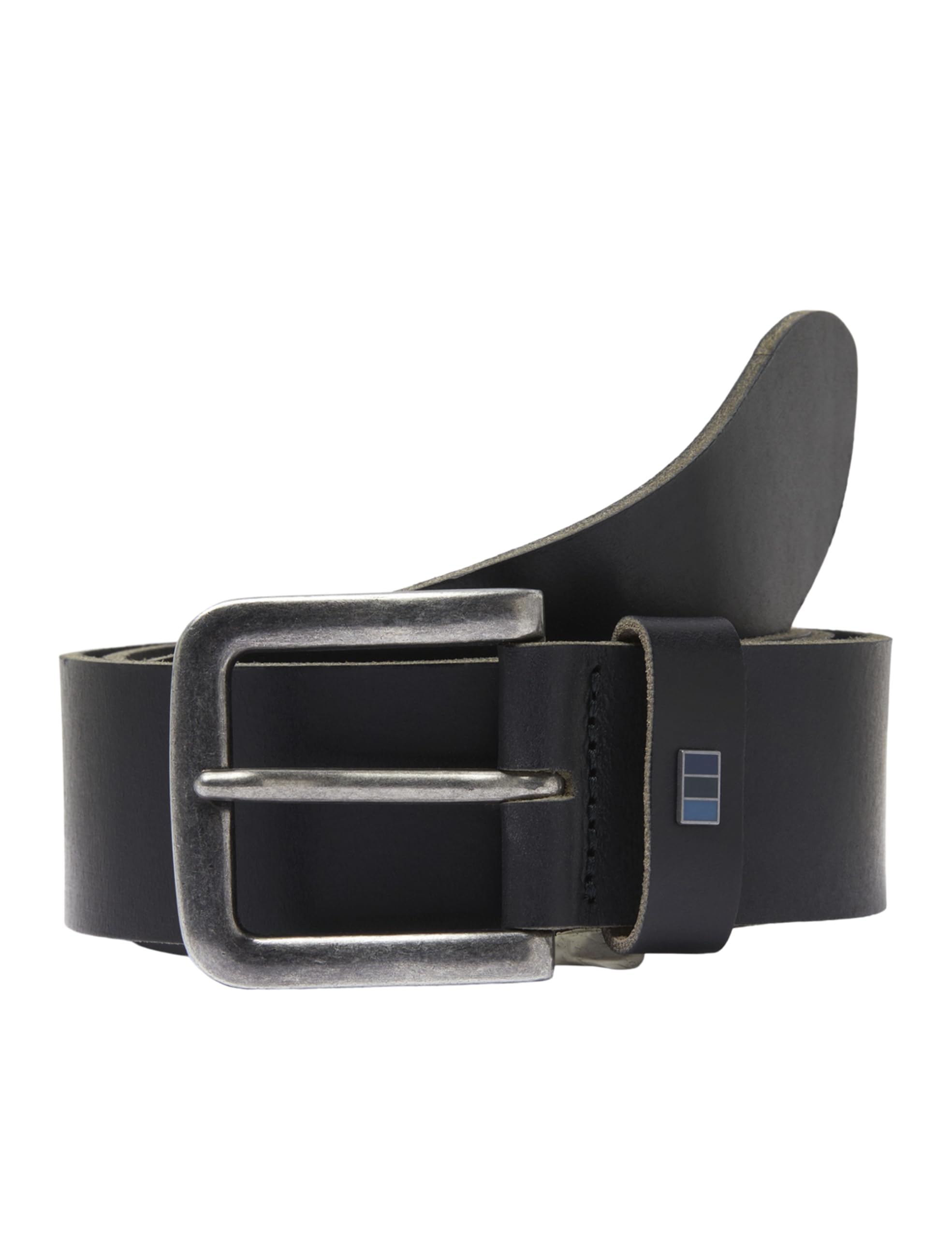 Jack & Jones Herren Schwarz Gürtel Leder