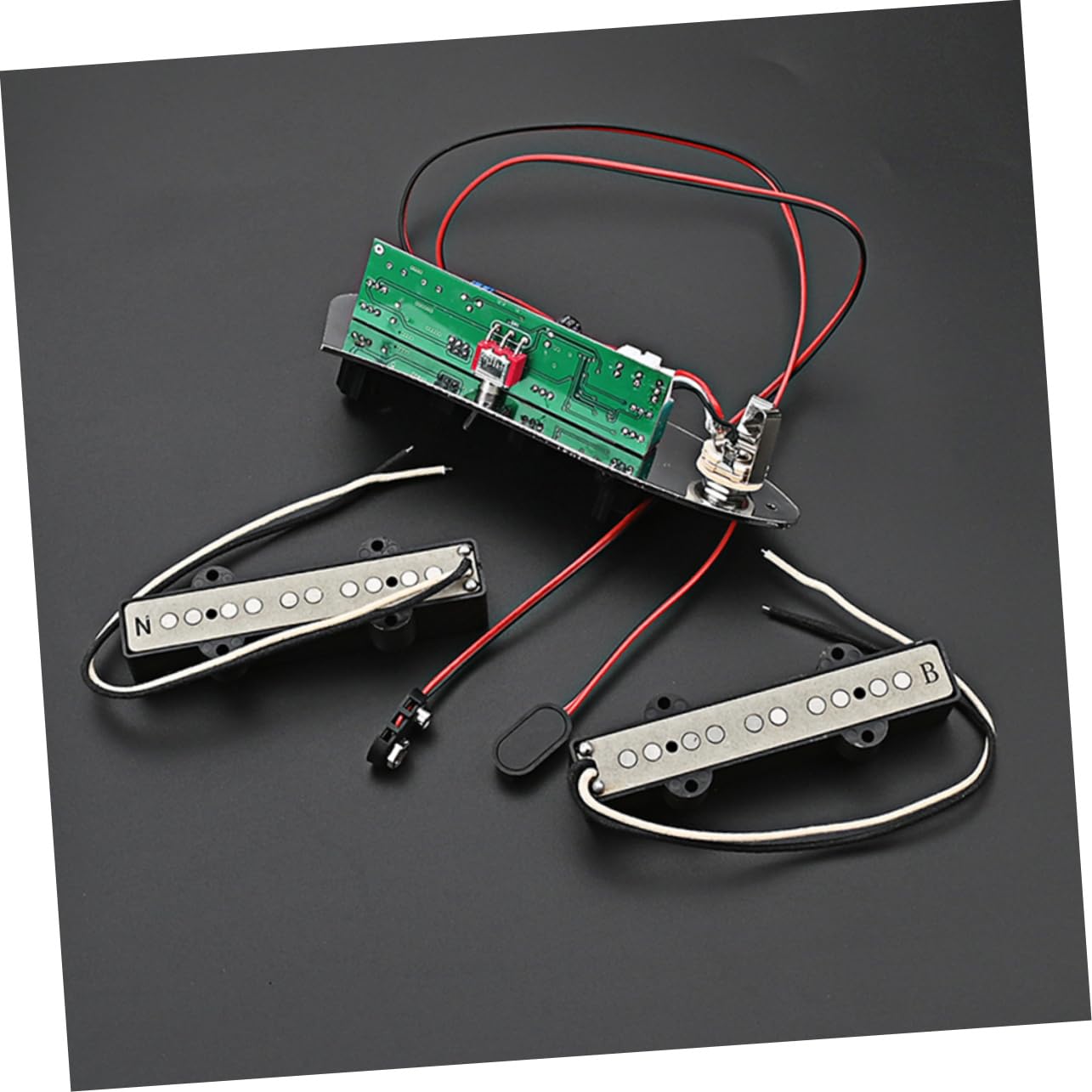 Toyvian Set di Pickup per Basso Elettrico Jb a 5 Corde, Parti in Ferro Argentate, Pronto All’uso, Facile da Usare per Accessori Basso Elettrico
